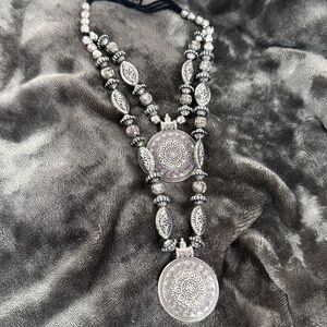 Silver Beaded Necklace